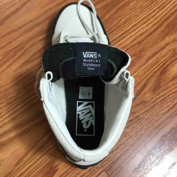 NWT VANS SK8-HI Slim Studs Marshmallow Suede W - Picture 7 of 8